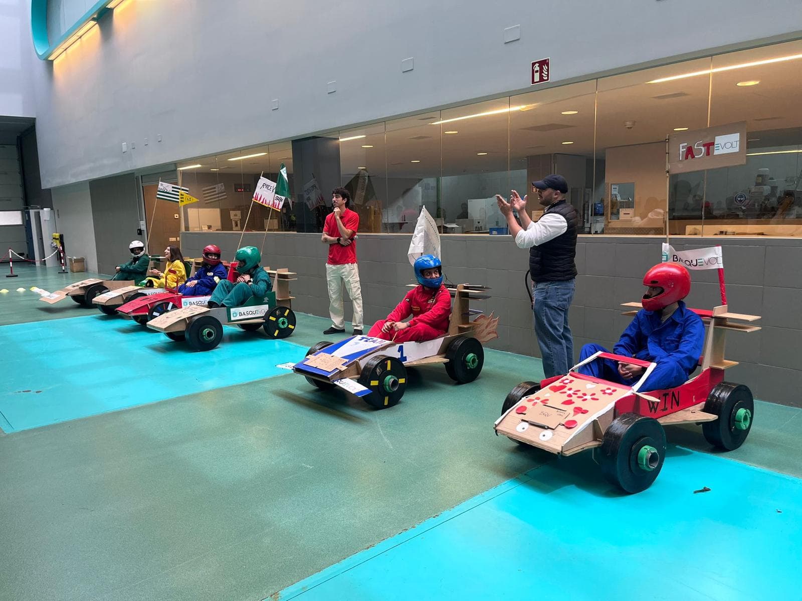 Cardboard car race