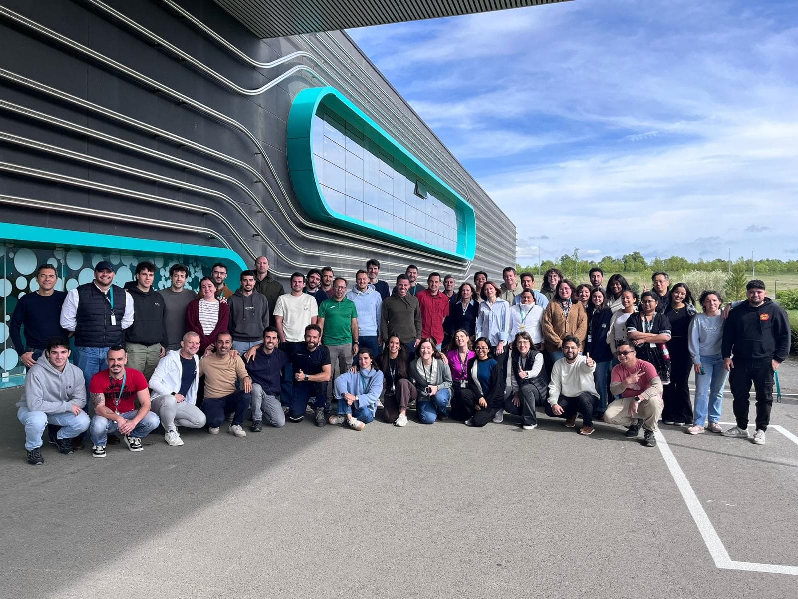 Team outside our Innovation Centre